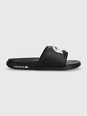 Lacoste klapki CROCO DUALISTE damskie kolor czarny 43CFA0040