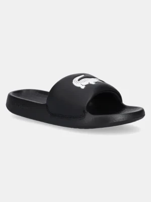 Lacoste klapki SERVE SLIDE 1.0 damskie kolor czarny na platformie 49CFA0022