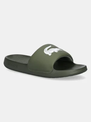 Lacoste klapki SERVE SLIDE 1.0 męskie kolor zielony 49CMA0021