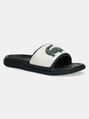 Lacoste klapki SERVE SLIDE DUAL męskie kolor zielony 49CMA0040
