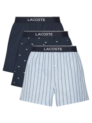 Lacoste Komplet 3 par bokserek 7H1283 Granatowy