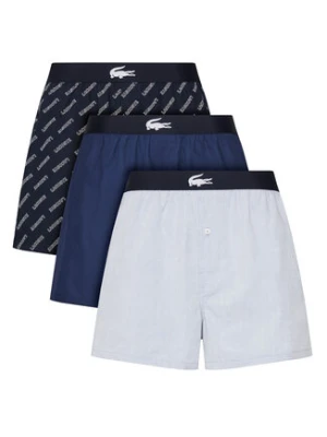 Lacoste Komplet 3 par bokserek 7H2387 Granatowy