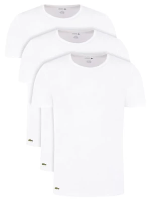 Lacoste Komplet 3 t-shirtów TH3451 Biały Regular Fit