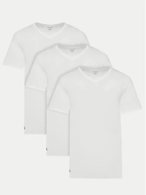 Lacoste Komplet 3 t-shirtów TH9008 Biały Slim Fit