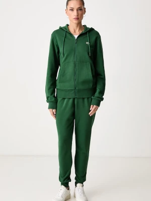 Lacoste komplet dresowy z bawełną zielony