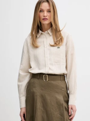 Lacoste koszula damska z lnem