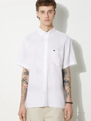 Lacoste koszula lniana męska