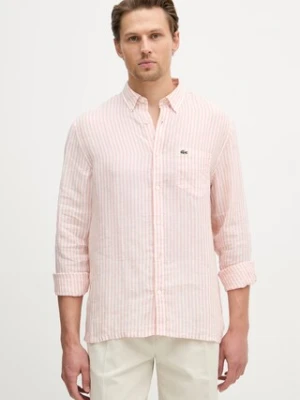 Lacoste koszula lniana męska