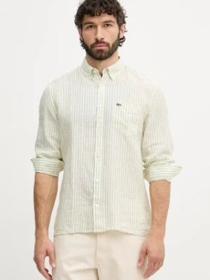 Lacoste koszula lniana męska