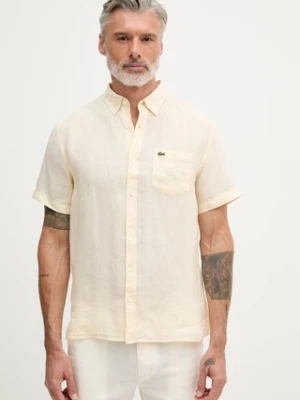 Lacoste koszula lniana męska