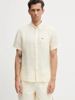 Lacoste koszula lniana męska