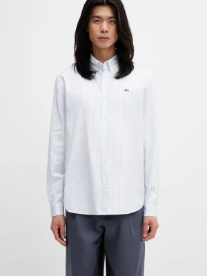 Lacoste koszula męska bawełniana biały