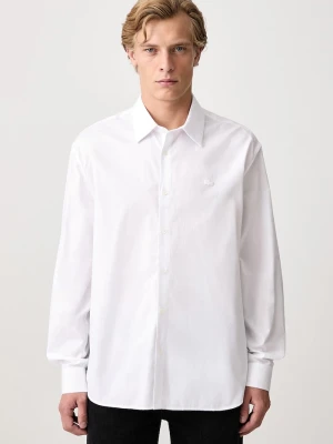 Lacoste koszula oxford bawełniana biały