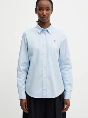 Lacoste koszula oxford bawełniana damska