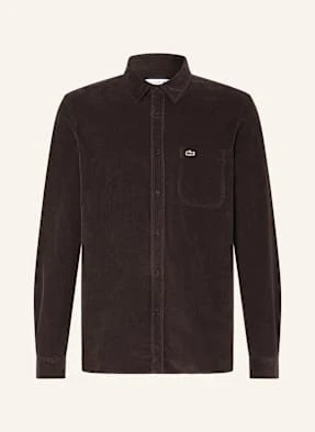 Lacoste Koszula Sztruksowa Comfort Fit braun