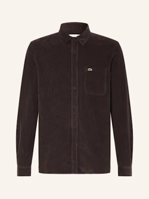 Lacoste Koszula Sztruksowa Comfort Fit braun