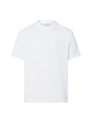 Lacoste Koszulka damska Kobiety Bawełna biały jednolity,