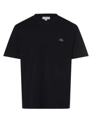 Lacoste Koszulka męska Mężczyźni Bawełna niebieski jednolity,