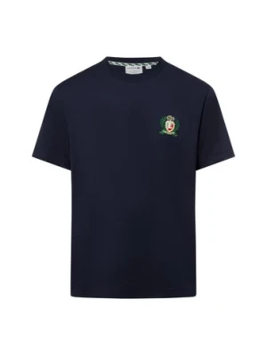 Lacoste Koszulka męska Mężczyźni Bawełna niebieski jednolity,