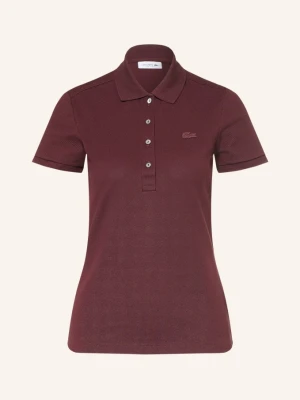 Lacoste Koszulka Polo Piqué rot CIEMNOBRĄZOWY