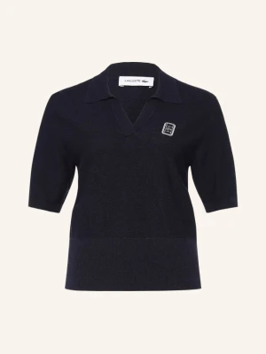 Lacoste Koszulka Polo Z Dzianiny blau GRANATOWY