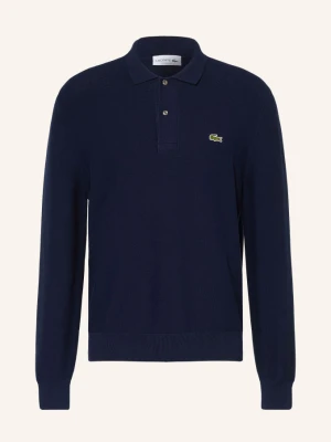 Lacoste Koszulka Polo Z Dzianiny blau GRANATOWY