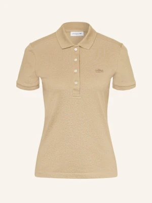 Lacoste Koszulka Polo Z Piki Slim Fit beige