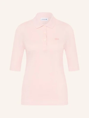 Lacoste Koszulka Polo Z Piki Z Rękawami 3/4 rosa