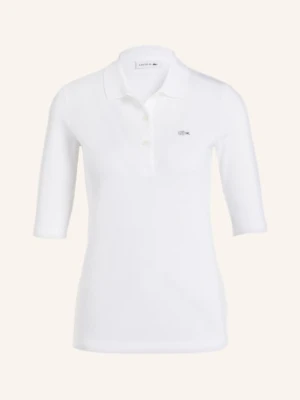 Lacoste Koszulka Polo Z Piki Z Rękawami 3/4 weiss