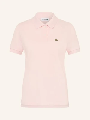 Lacoste Koszulka Polo Z Pikowanym Wzorem pink