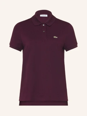 Lacoste Koszulka Polo Z Pikowanym Wzorem rot CIEMNOCZERWONY