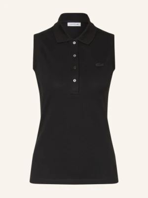 Lacoste Koszulka Polo Z Pikowanym Wzorem schwarz