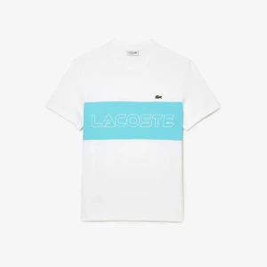 Lacoste Koszulka Regular Fit z nadrukiem Colourblock