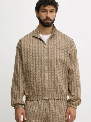 Lacoste kurtka kolor beżowy przejściowa BH8902