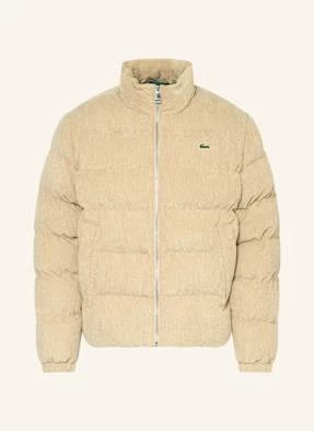 Lacoste Kurtka Pikowana Ze Sztruksu beige