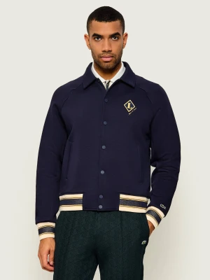 Lacoste Kurtka Varsity | Classic fit granatowy