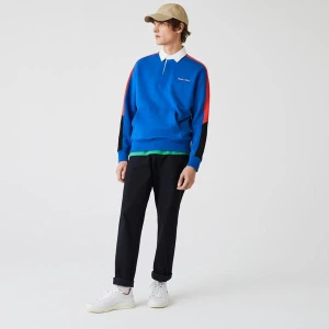 Zdjęcie produktu Lacoste L!VE Męska polarowa bluza polo w bloki kolorystyczne