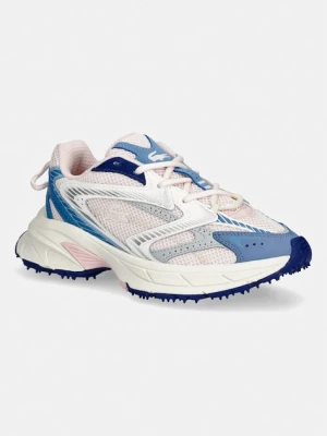 Lacoste L003 Neo Shot Sneakers Bleu Blanc Pink Story sneakersy damskie