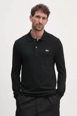 Lacoste longsleeve bawełniany kolor czarny gładki PH4013