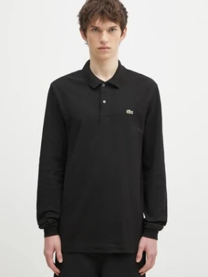 Lacoste longsleeve bawełniany kolor czarny gładki PH4013