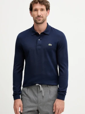 Lacoste longsleeve bawełniany kolor granatowy gładki PH4013