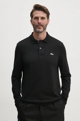 Lacoste longsleeve bawełniany L1312 031 kolor czarny gładki L1312.031-031