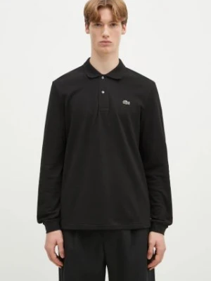 Lacoste longsleeve bawełniany L1312 031 kolor czarny gładki L1312.031-031