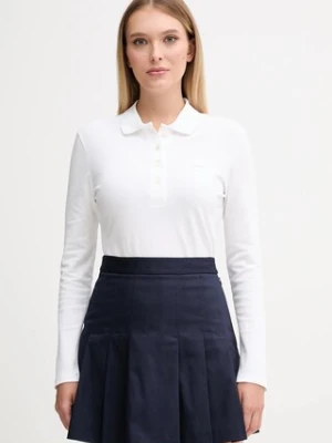 Lacoste longsleeve damski kolor biały PF5464