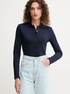 Lacoste longsleeve damski kolor granatowy PF5464