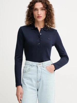 Lacoste longsleeve damski kolor granatowy PF5464