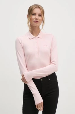 Lacoste longsleeve damski kolor różowy PF5464