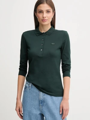 Lacoste longsleeve damski kolor zielony PF5464