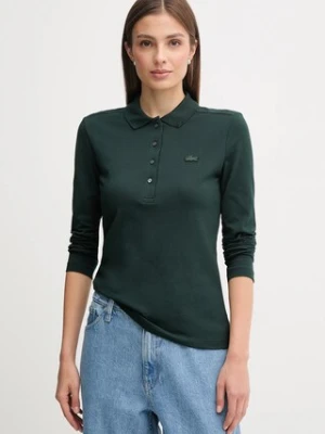 Lacoste longsleeve damski kolor zielony PF5464