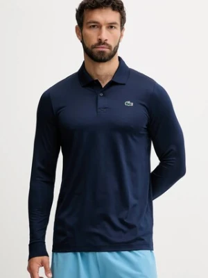 Lacoste longsleeve kolor granatowy gładki DH2615